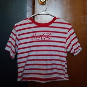 Striped Coca Cola crop top